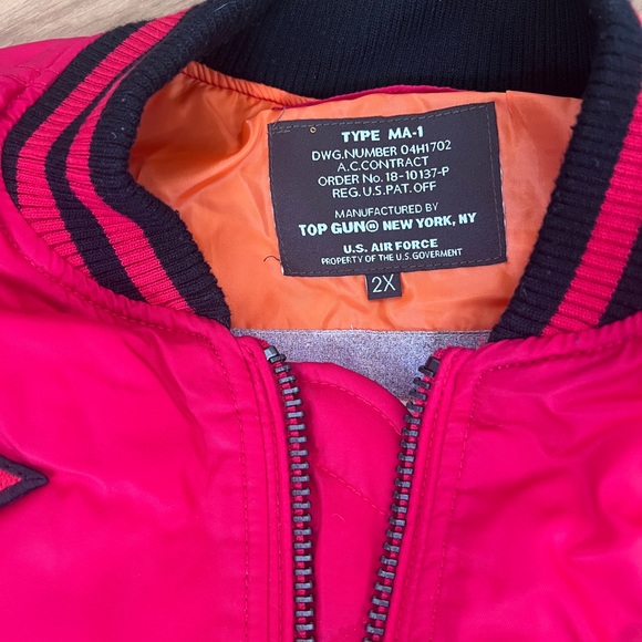 TOP GUN Type MA-1 Bomber Jacket Bundle size XXL - Picture 2 of 5